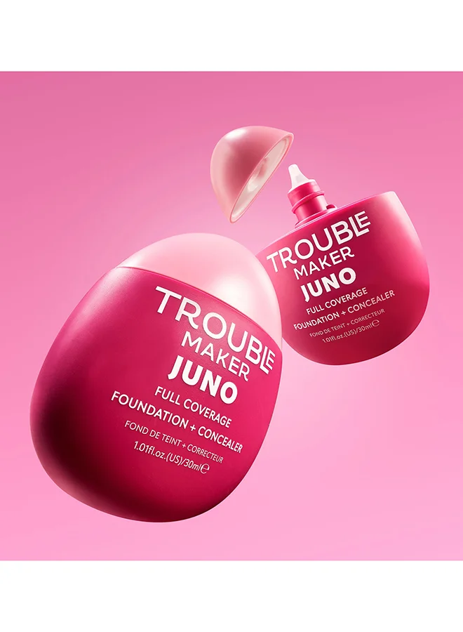 صانع المتاعب Juno Full Coverage Matte Foundation Live Wire